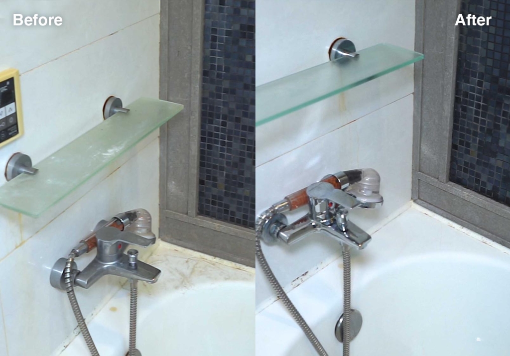 Washroom Bathroom Cleaning and Mould Removal Before After bathtub Before After 1024x715 1